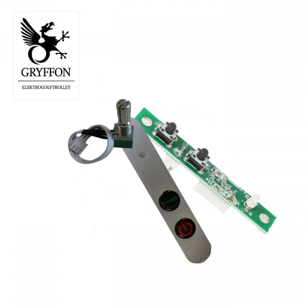 Bedienfeld + Drehregler für GRYFFON Professional Steel Edition