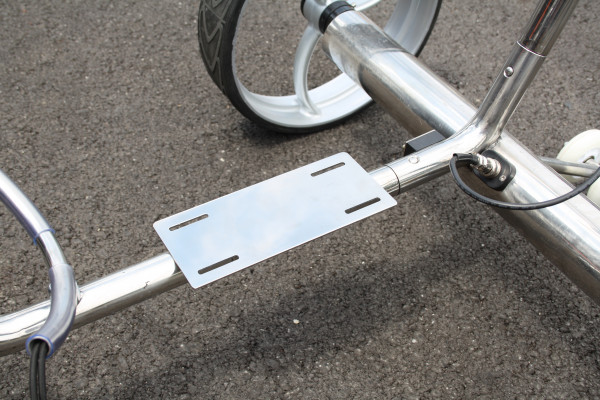 Akkuhalterung für Edelstahl Elektro Trolley